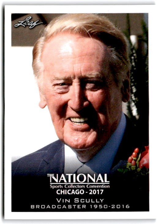 2017 Leaf National Convention Vin Scully #VIP-01 2017 Leaf National Convention Vin Scully #VIP-01