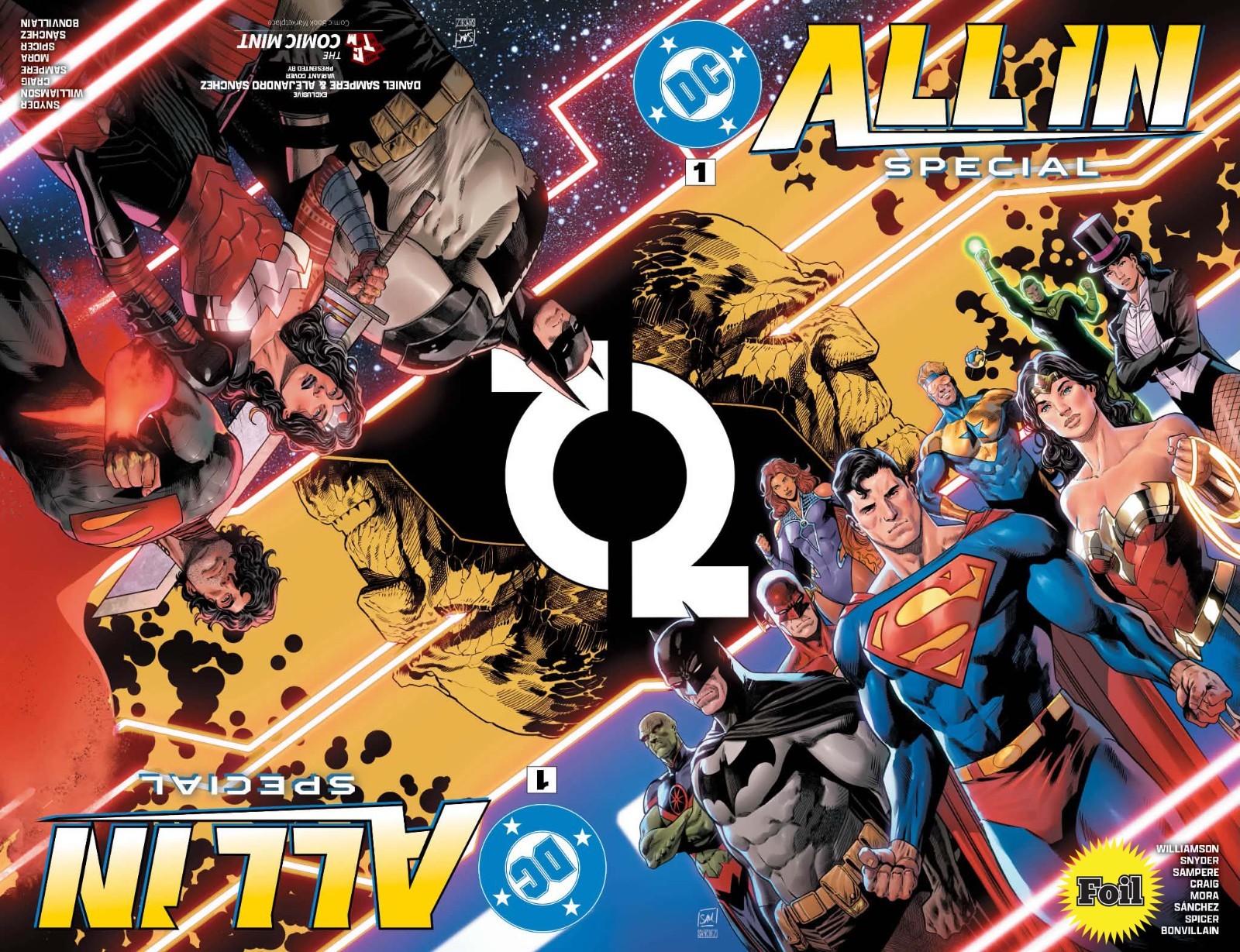 DC ALL IN SPECIAL #1 ALPHA NYCC EXCL SECRET GOLD FOIL VARIANT ABSOLUTE BATMAN