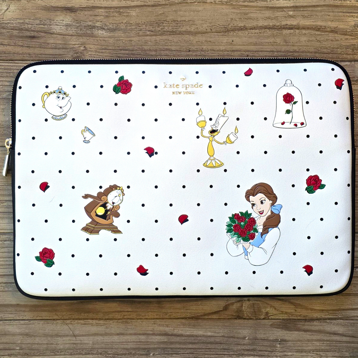 kate spade x Disney Beauty NWOT and the Beast Universal Laptop Sleeve