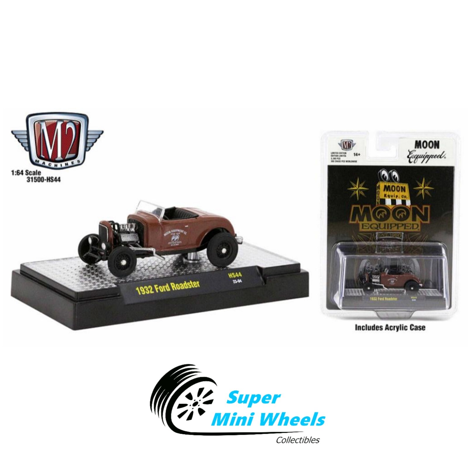 M2 Machines 1:64 - 1932 Ford Roadster Mooneyes Hobby Exclusive 31500-HS44