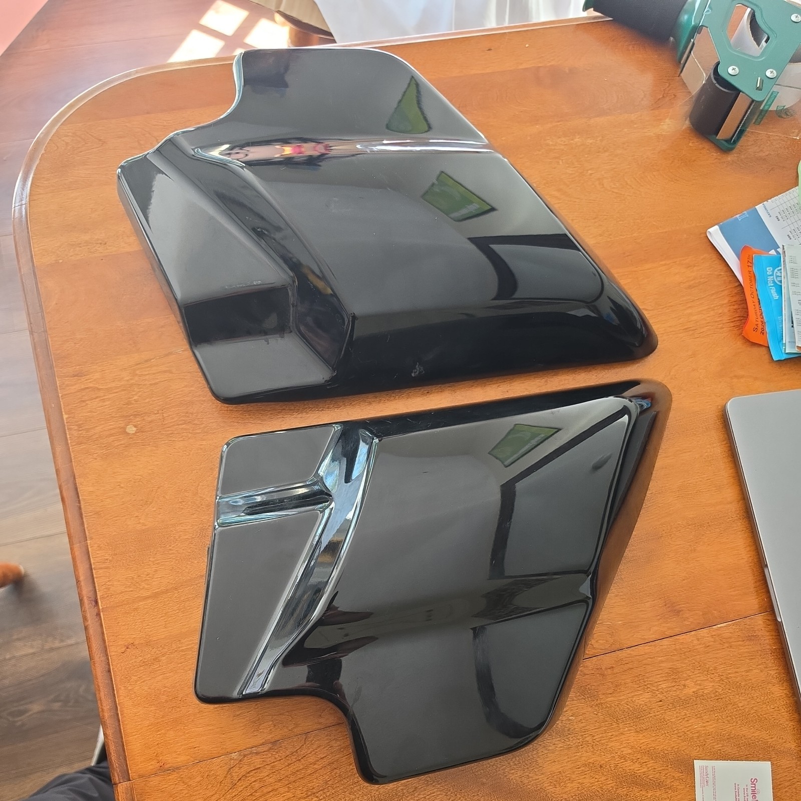 OEM HARLEY-DAVIDSON 2009-23 Touring Road Glide Vivid Black Side Covers Fairings