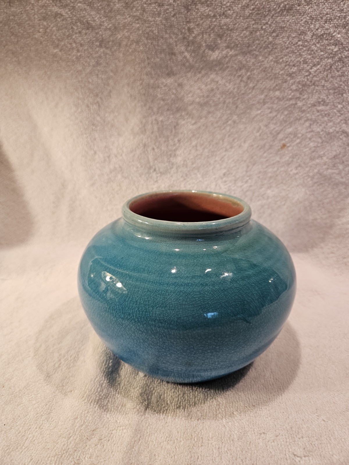 Pisgah Forest pottery Blue Vase 1938 NC Pisgah Forest pottery Blue Vase 1938 NC