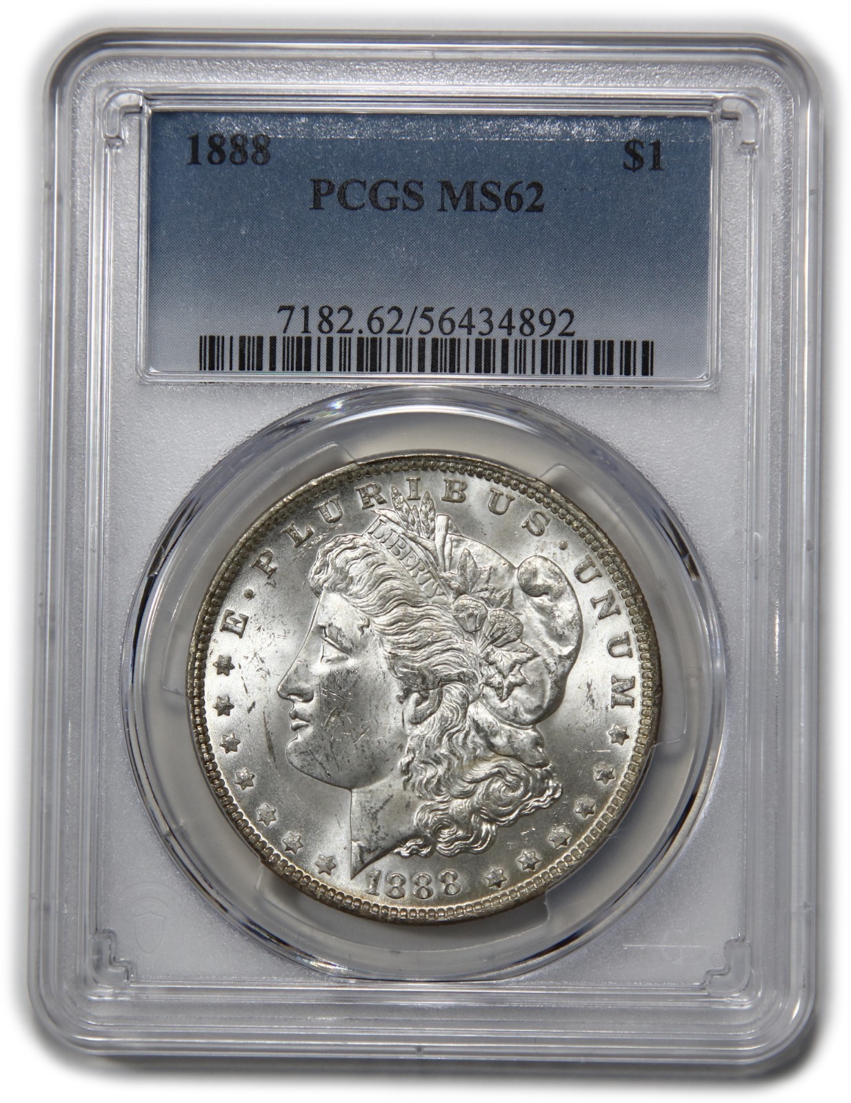 1888 P PCGS MS62 - Silver Morgan Dollar $1 US Coin #62569A
