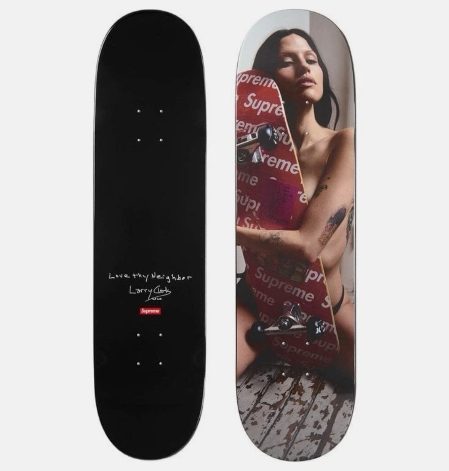 Supreme Larry Clark Skateboard Skate Deck 8.25\ Supreme Larry Clark Skateboard Skate Deck 8.25\