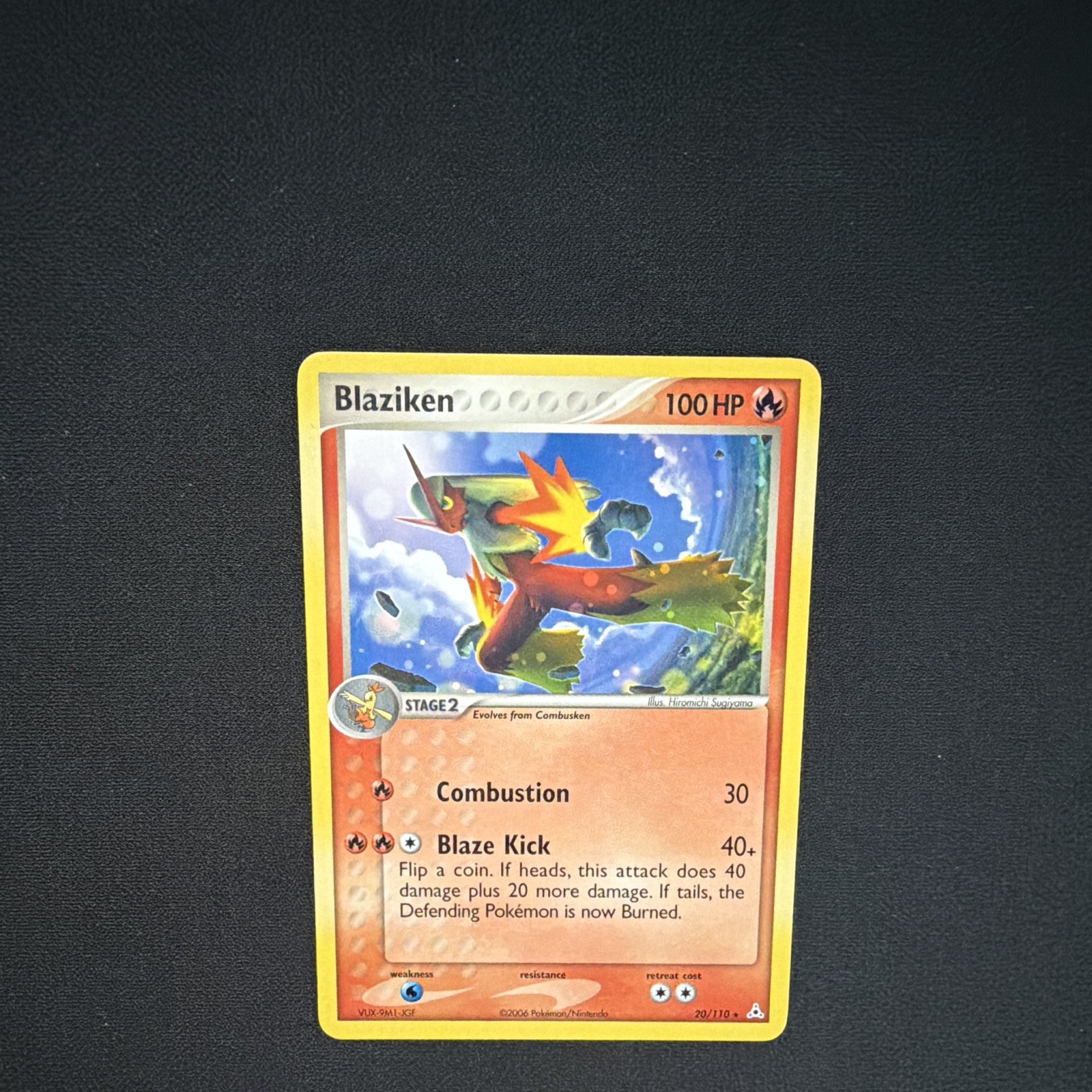 Pokémon Blaziken 20/110 EX Holon Phantoms 2006 Stage 2 English Card Pokémon Blaziken 20/110 EX Holon Phantoms 2006 Stage 2 English Card