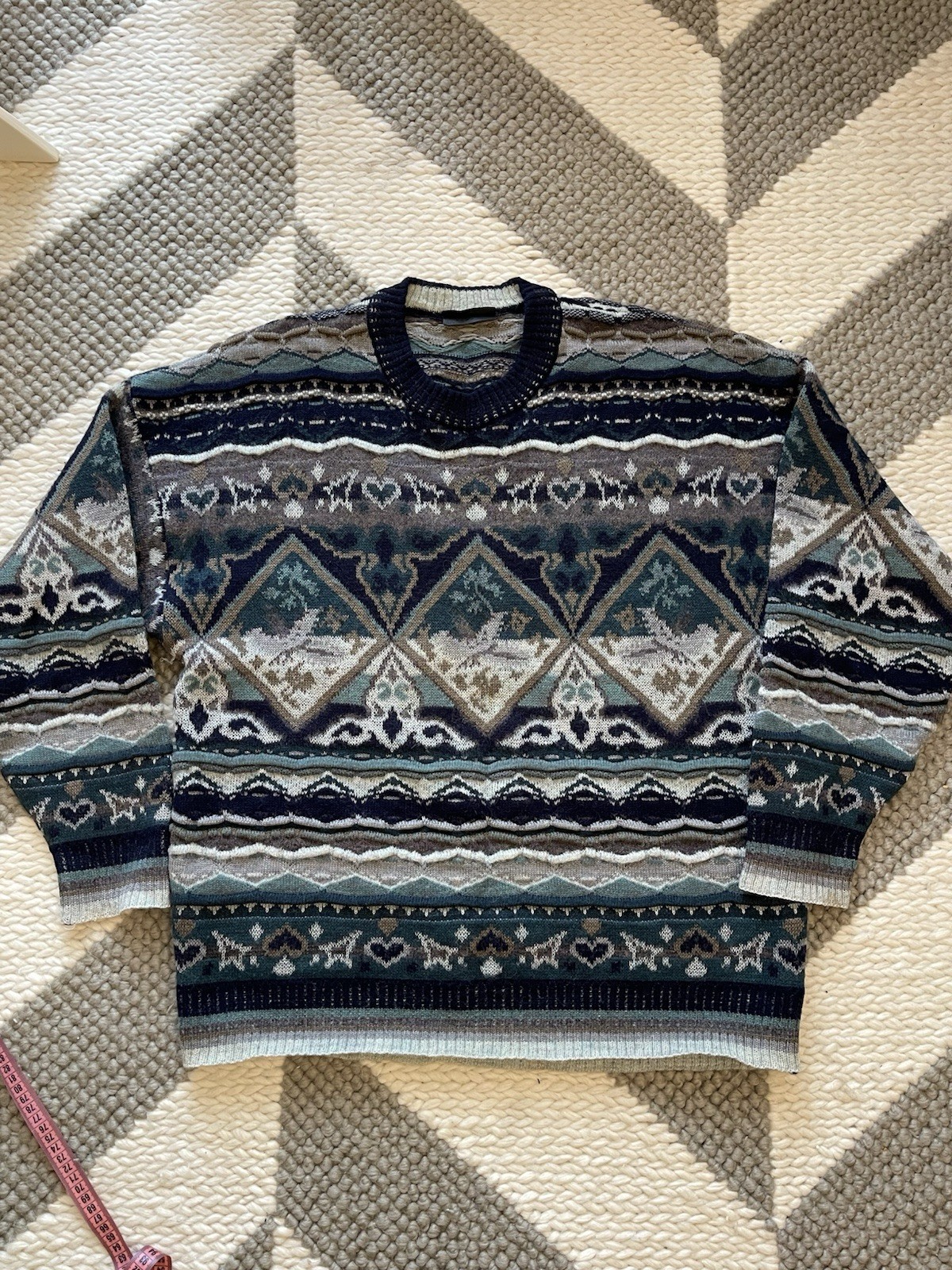 Vintage BOGNER Men\'s Wool Blend Sweater - Large/40\ Vintage BOGNER Men\'s Wool Blend Sweater - Large/40\