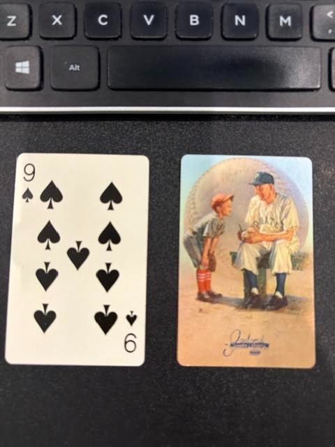 1953 Honus Wagner - Brown & Bigelow NINE  Of SPADES Playing Card NM🔥🔥