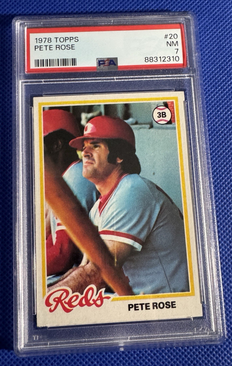 1978 Topps Baseball PETE ROSE #20 PSA 7 Cincinnati Reds MLB Legend Hit King HOF