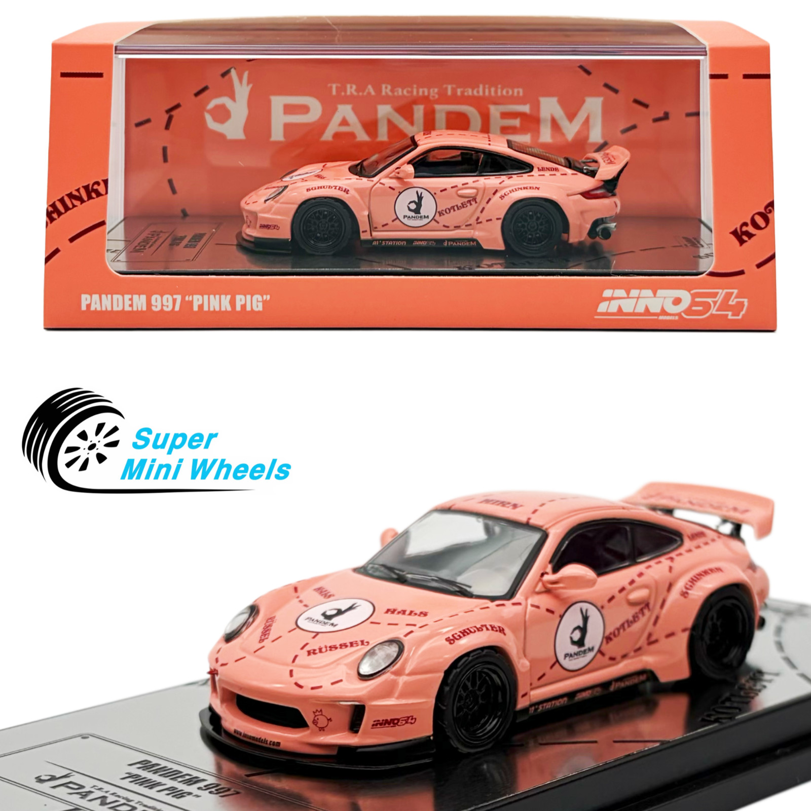 INNO64 1:64 Pandem Porsche 997 “Pink Pig” INNO64 1:64 Pandem Porsche 997 “Pink Pig”