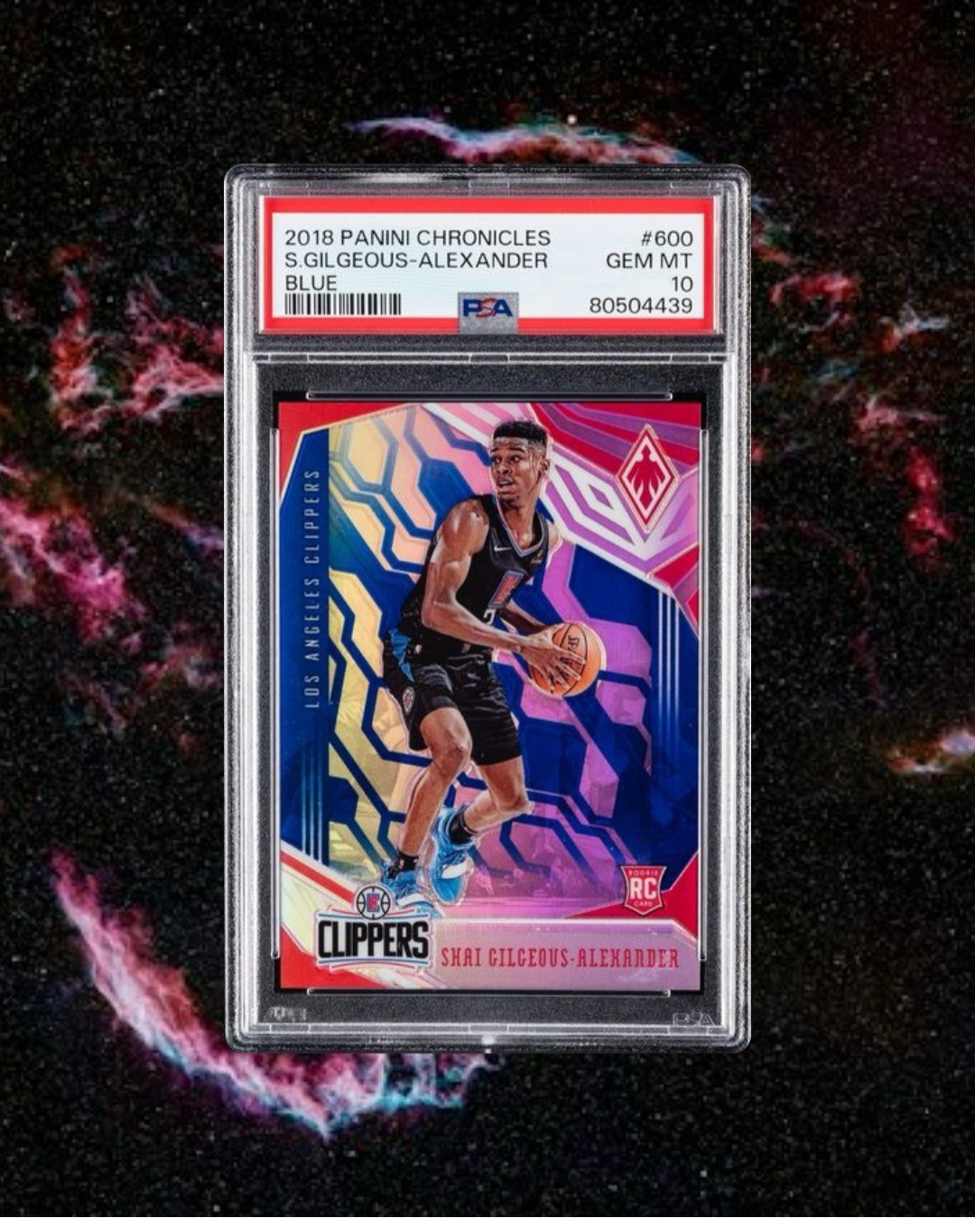 Panini 2018-19 Chronicles Shai Gilgeous-Alexander Blue /99 #600 RC PSA 10