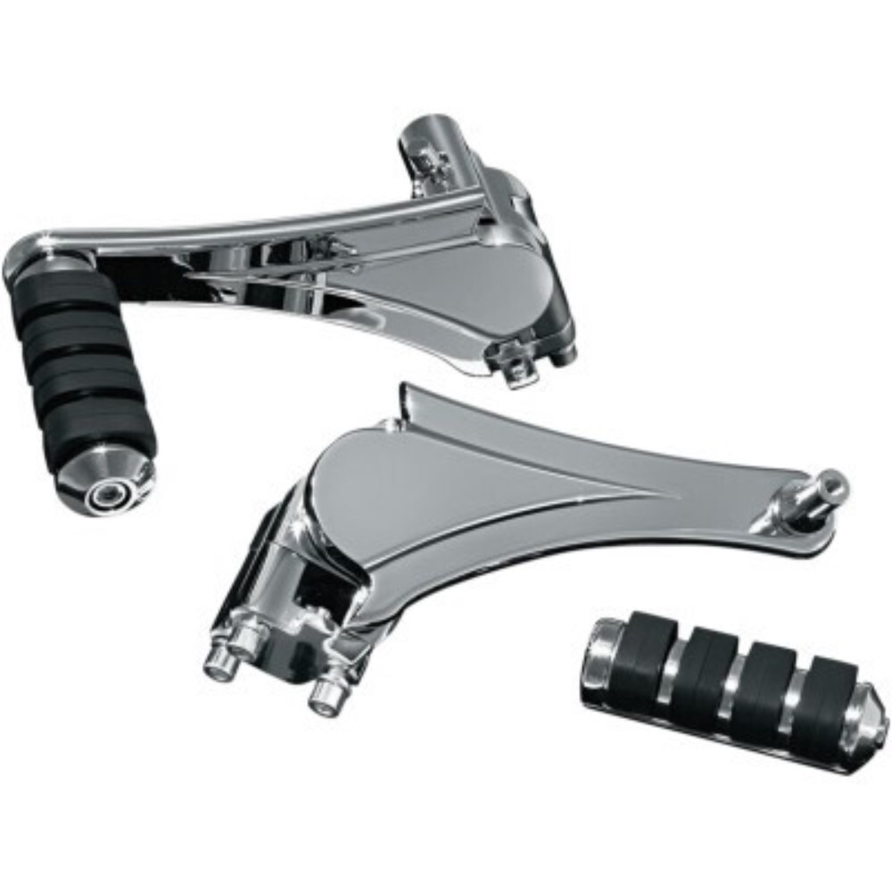 Kuryakyn 4353 Chrome Adjustable Passenger Pegs Harley FLHT/FLHR 10-19 FLTR 11-13