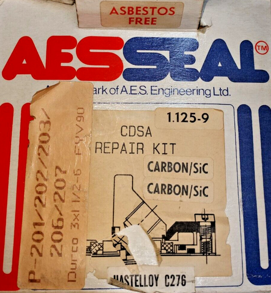 AESSEAL CDSA Repair Kit, P201/202/203/206/207 Durco 3x1 1/2-6 FYV90