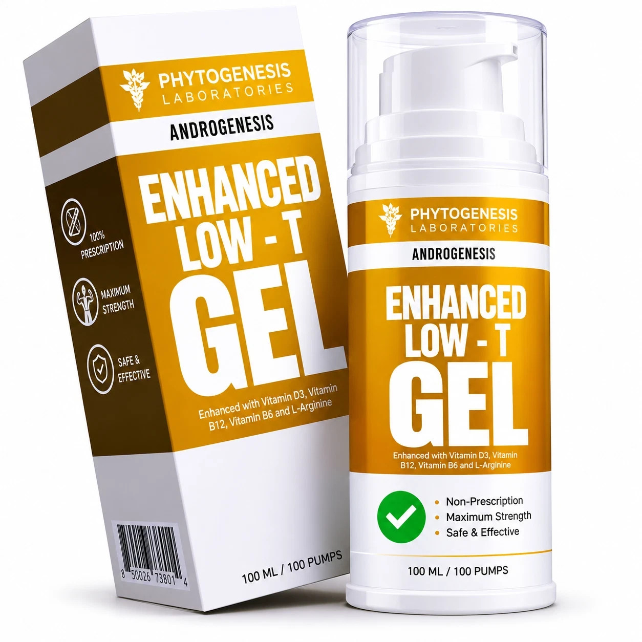 ANDROGENESIS Enhanced Formula – Low T Support Gel – T Booster for Men – Muscle R ANDROGENESIS Enhanced Formula – Low T Support Gel – T Booster for Men – Muscle R