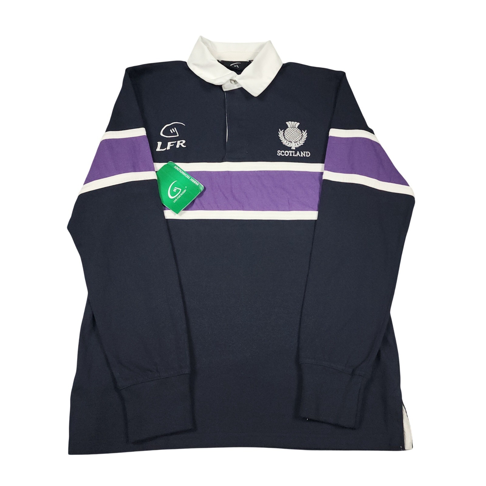 Scotland Rugby Shirt Mens M Black Live For Rugby Thistle NWT Long Sleeve Scotland Rugby Shirt Mens M Black Live For Rugby Thistle NWT Long Sleeve