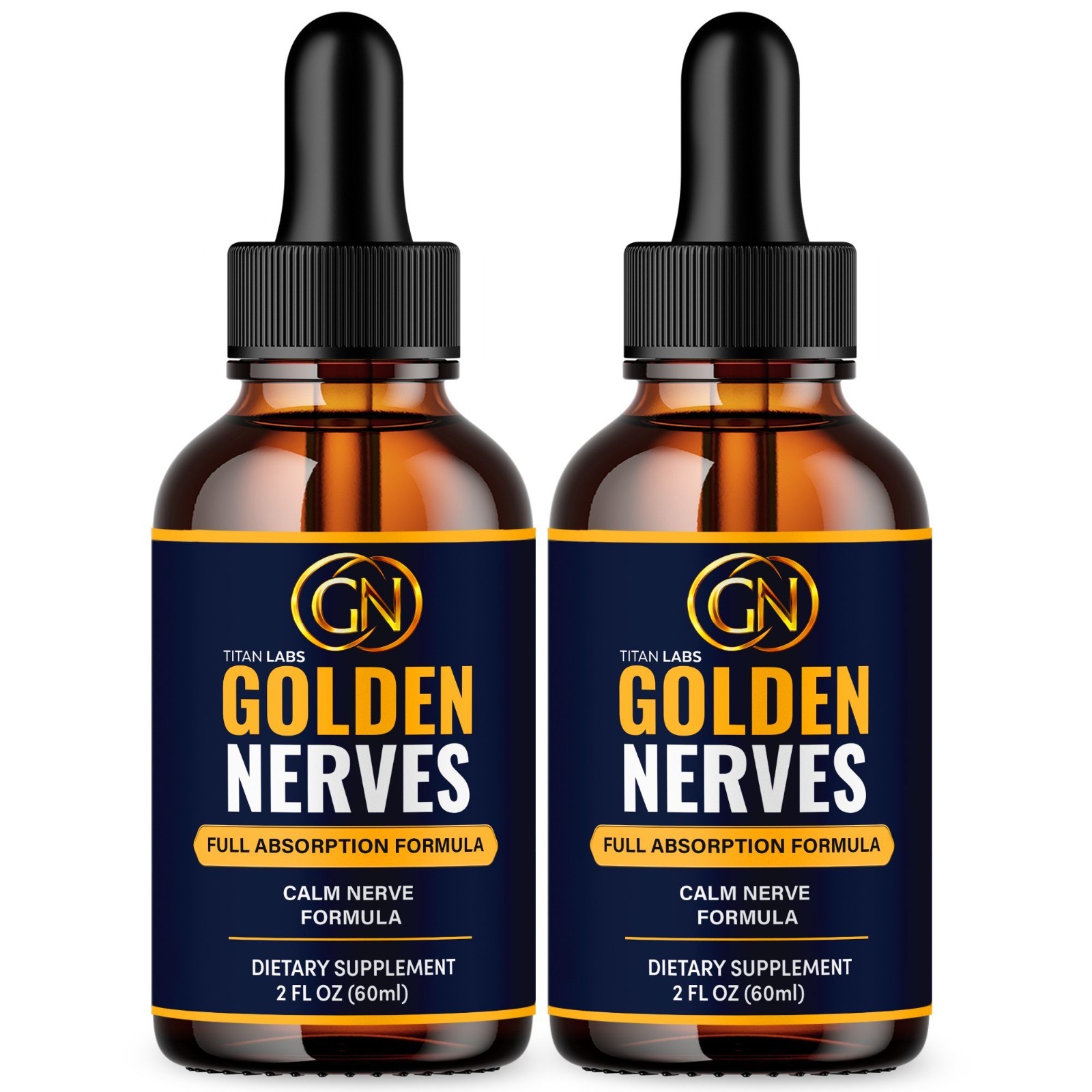 Golden Nerves Drops Advanced Nerve Health Max Support GoldenNerves 60 Servings