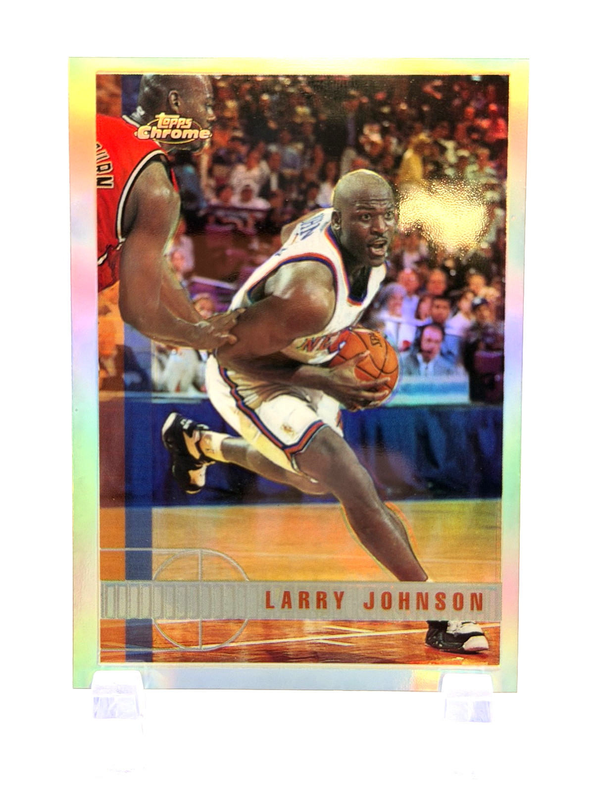Larry Johnson 1997-98 Topps Chrome #164 Refractor Larry Johnson 1997-98 Topps Chrome #164 Refractor