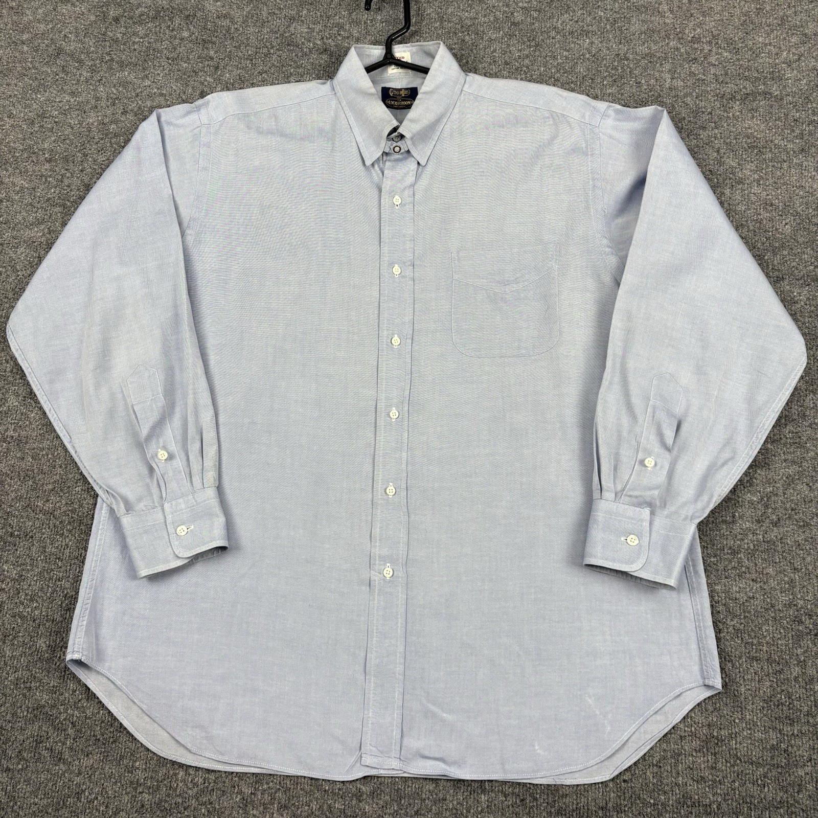Vintage Gitman Brothers Shirt Mens 16/33 Blue Chambray Button Down Made in USA