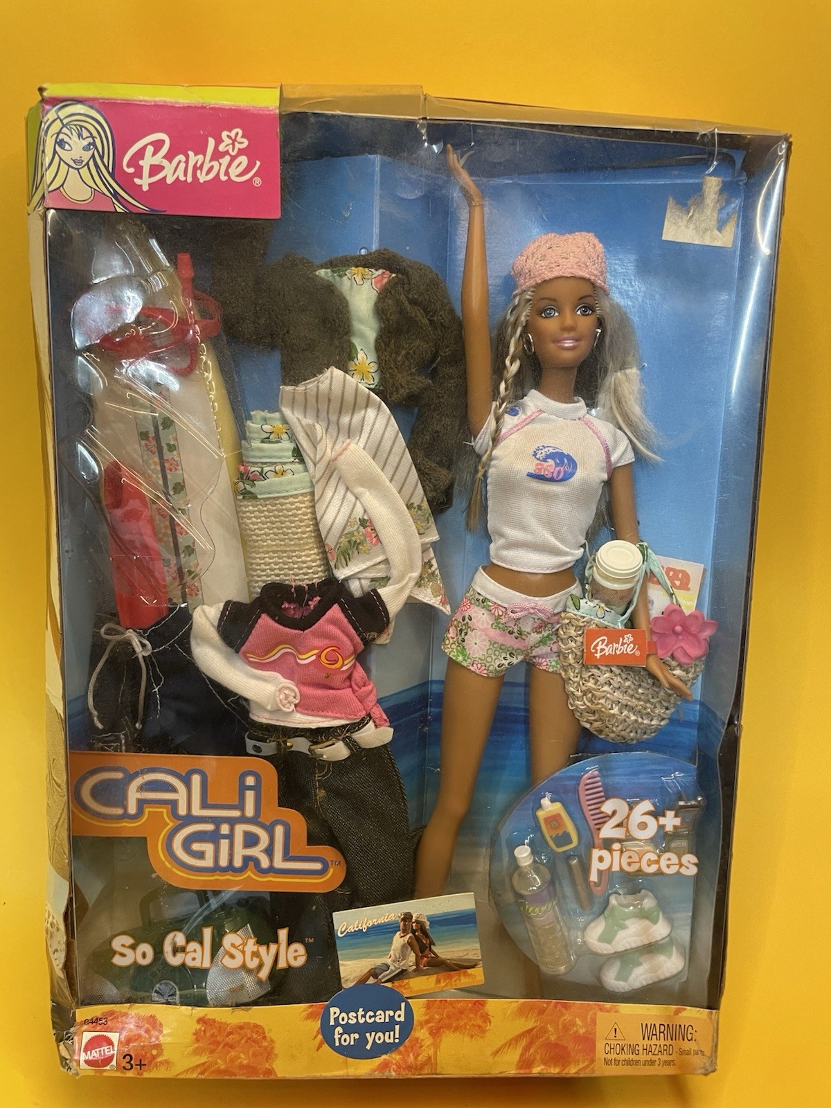 2003 BARBIE CALI GIRL SO CAL STYLE G4453  26+ Pieces Factory Sealed