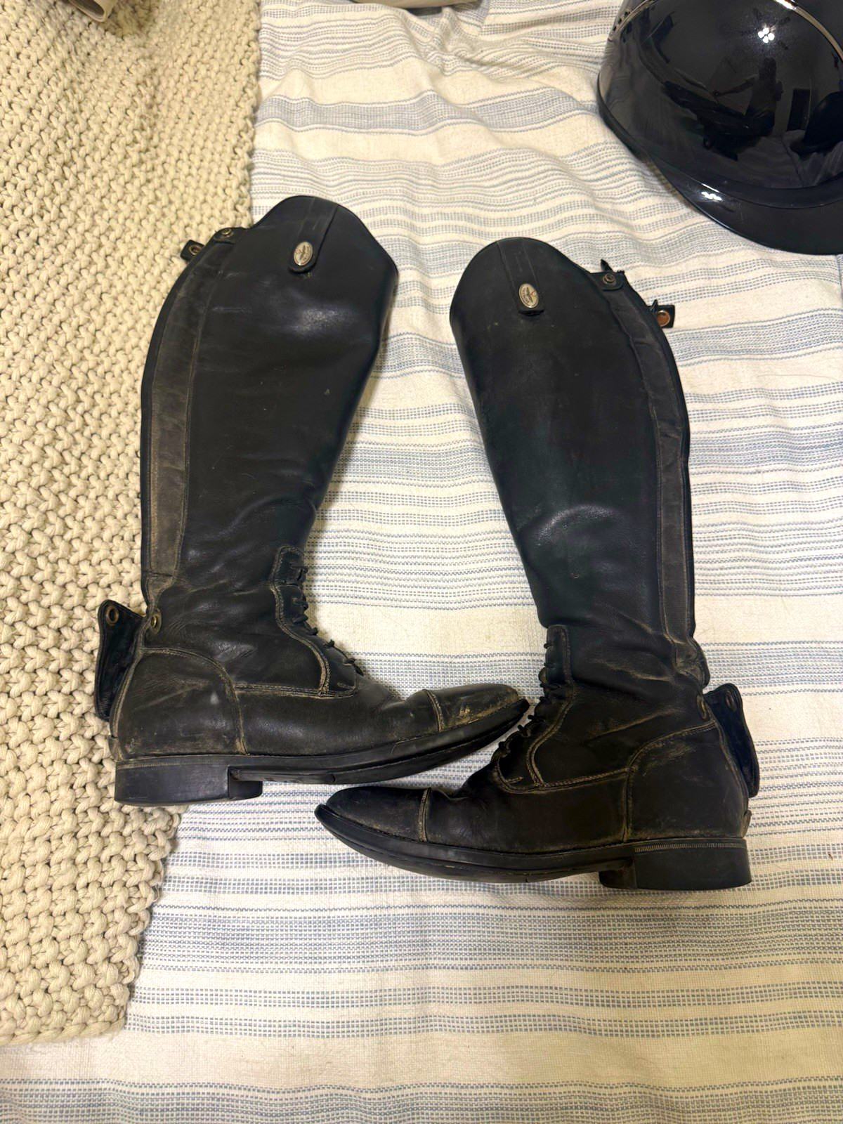 DeNiro Tricolore Women’s Tall Riding Boots Black Leather US 7.5 DeNiro Tricolore Women’s Tall Riding Boots Black Leather US 7.5