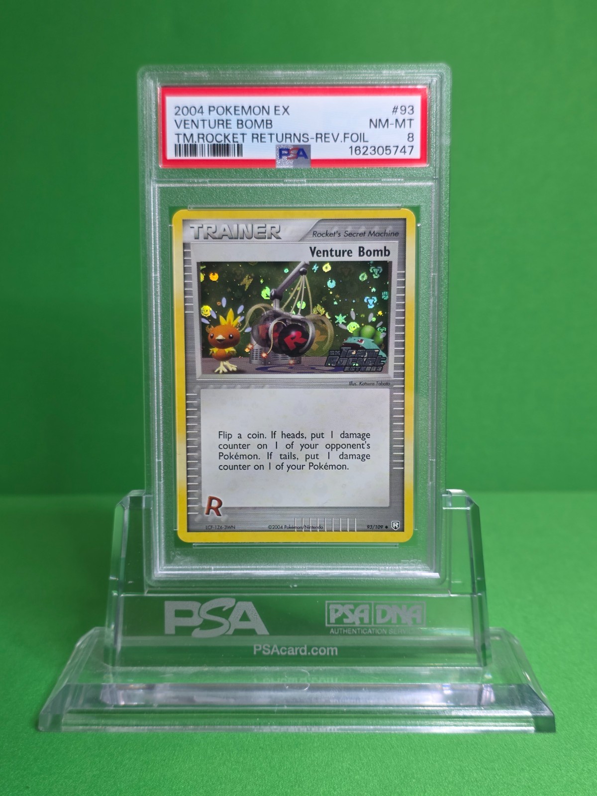 2004 POKEMON EX TEAM ROCKET RETURNS 93 VENTURE BOMB REV FOIL PSA 8 2004 POKEMON EX TEAM ROCKET RETURNS 93 VENTURE BOMB REV FOIL PSA 8