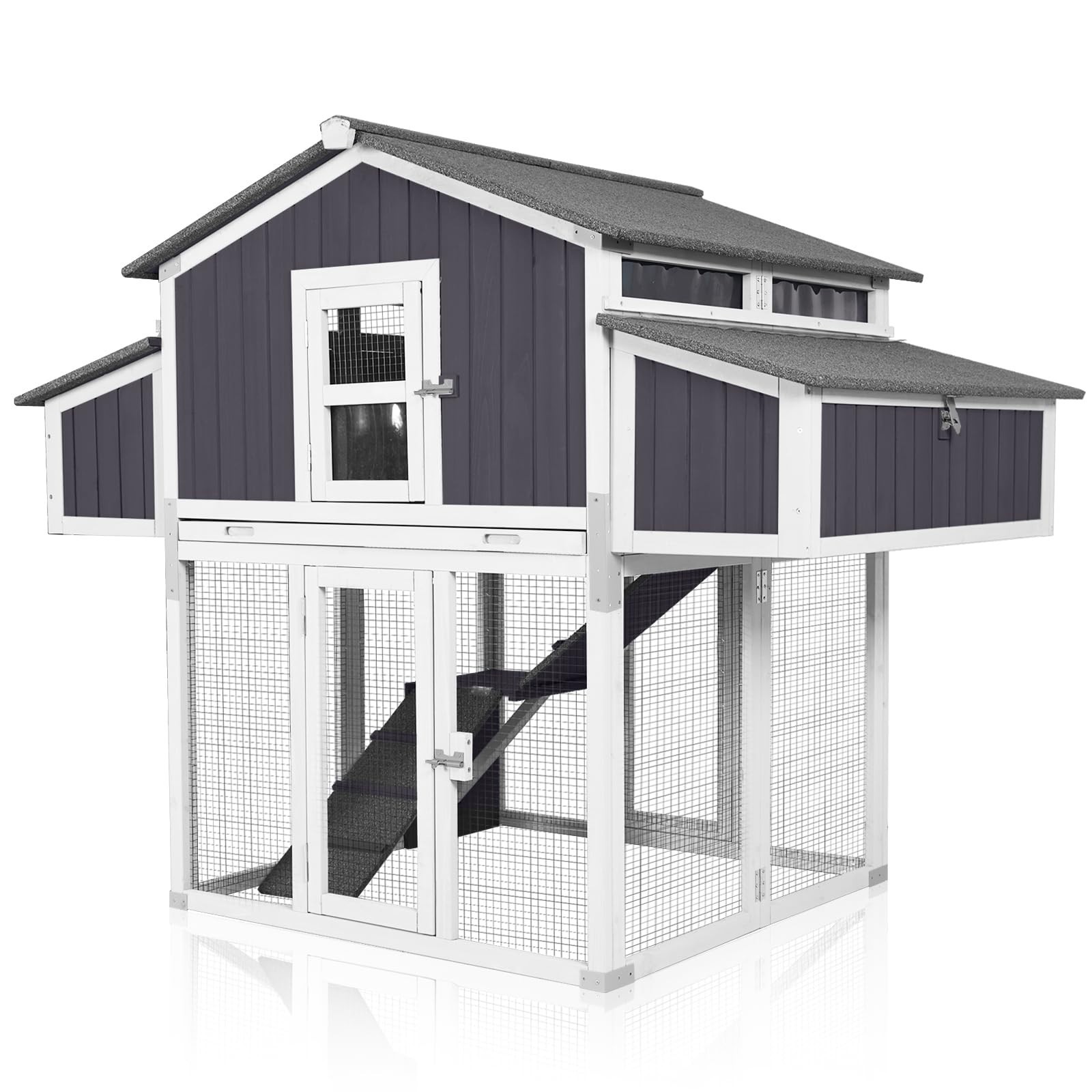 Large Chicken Coop - Unique Folding Design for Easy to Set Up, Chicken House Large Chicken Coop - Unique Folding Design for Easy to Set Up, Chicken House