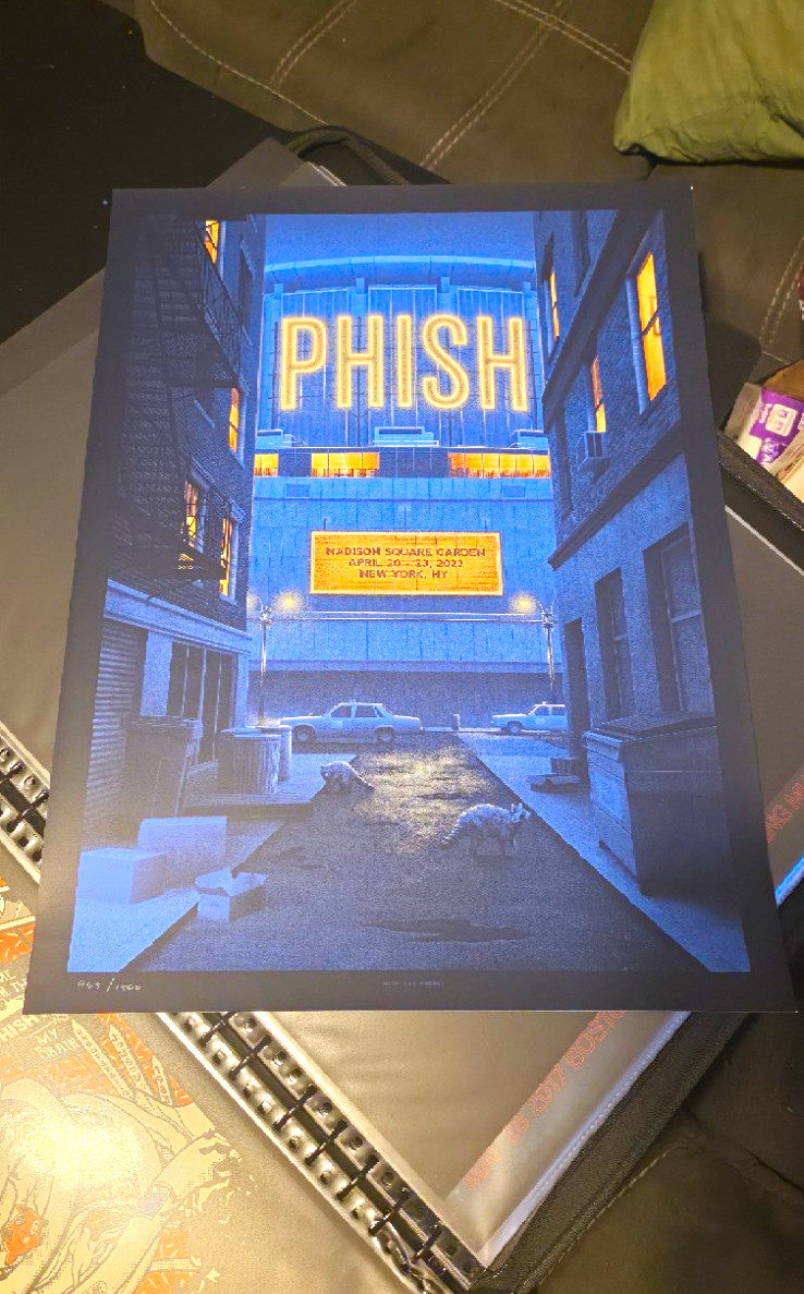 Phish Madison Square Garden New York NY Apr 20-23 2022 Poster Print 006/100