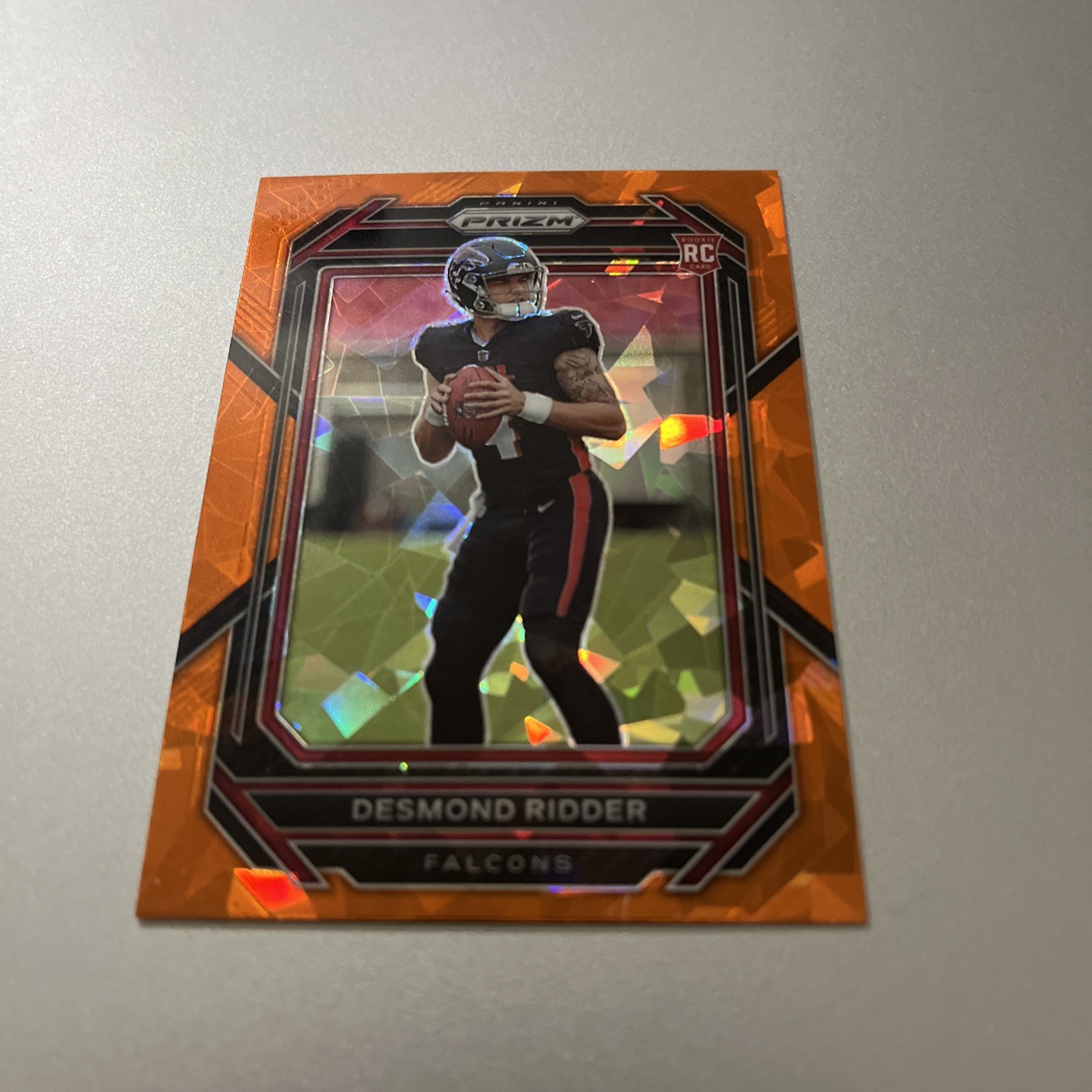 2022 Panini Prizm - Rookies Desmond Ridder #302 Orange Ice Prizm (RC) 2022 Panini Prizm - Rookies Desmond Ridder #302 Orange Ice Prizm (RC)
