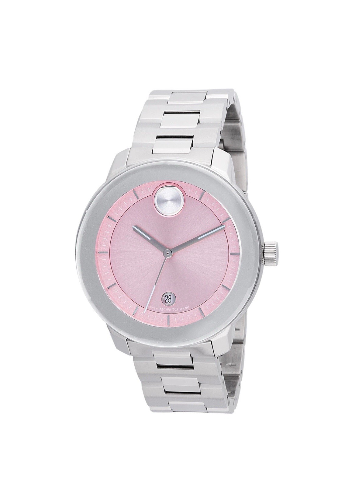 Brand New Movado Bold Verso Women’s Pink Dial Stainless Steel Watch 3600872 Brand New Movado Bold Verso Women’s Pink Dial Stainless Steel Watch 3600872