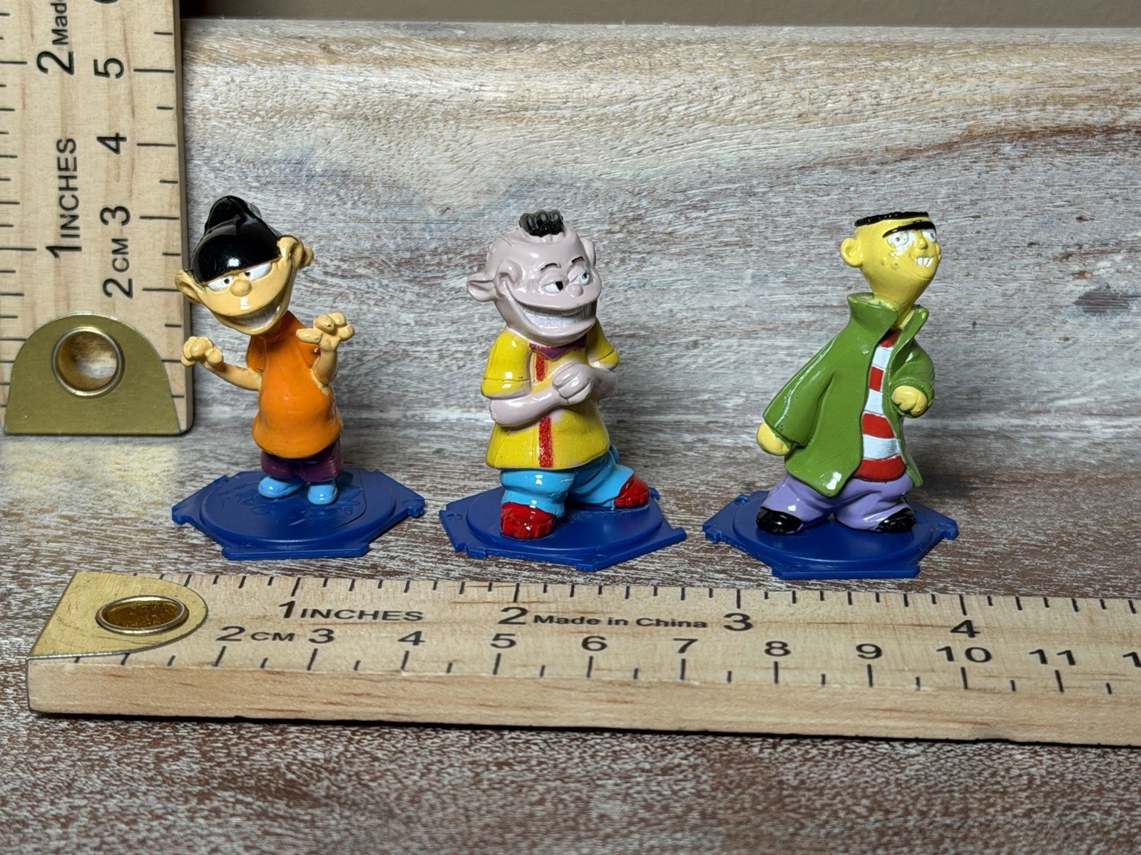 RARE Vintage Cartoon Network  1.5” PVC Figure Ed From Ed Edd N Eddy SET OF 3