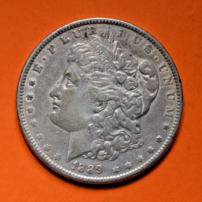 1889 Morgan Dollar ~ AU UNC ABOUT Uncirculated ~ 90% Silver $1 US Coin 1889 Morgan Dollar ~ AU UNC ABOUT Uncirculated ~ 90% Silver $1 US Coin