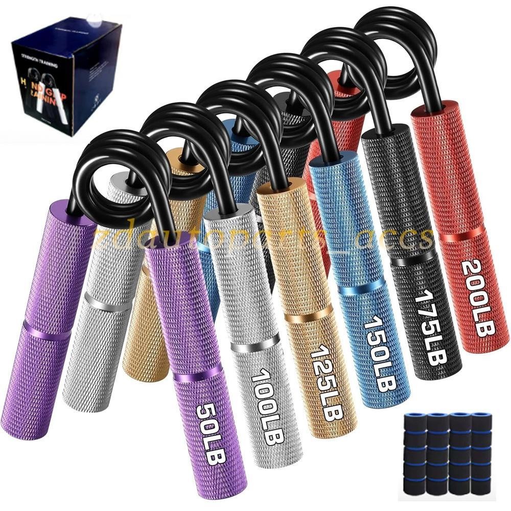 Grip Strength Trainer, 6 Pack Grip Strength Trainer Set (50-200LB), No Slip Hand