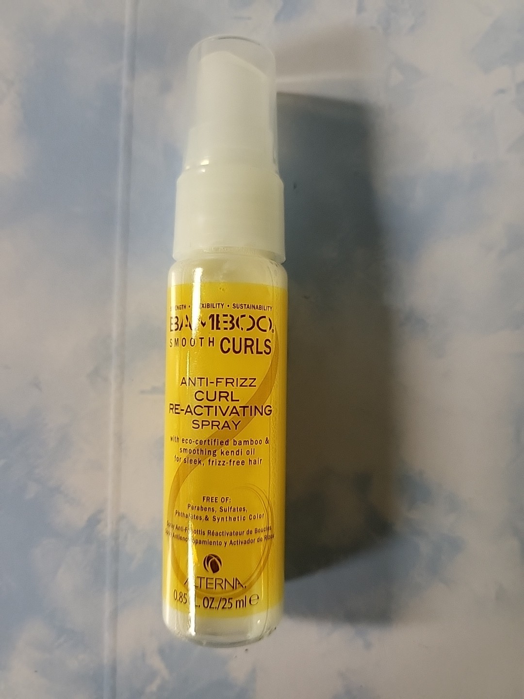 Alterna Bamboo Smooth Curls Anti Frizz Re-Activating Spray 0.85 Oz Alterna Bamboo Smooth Curls Anti Frizz Re-Activating Spray 0.85 Oz