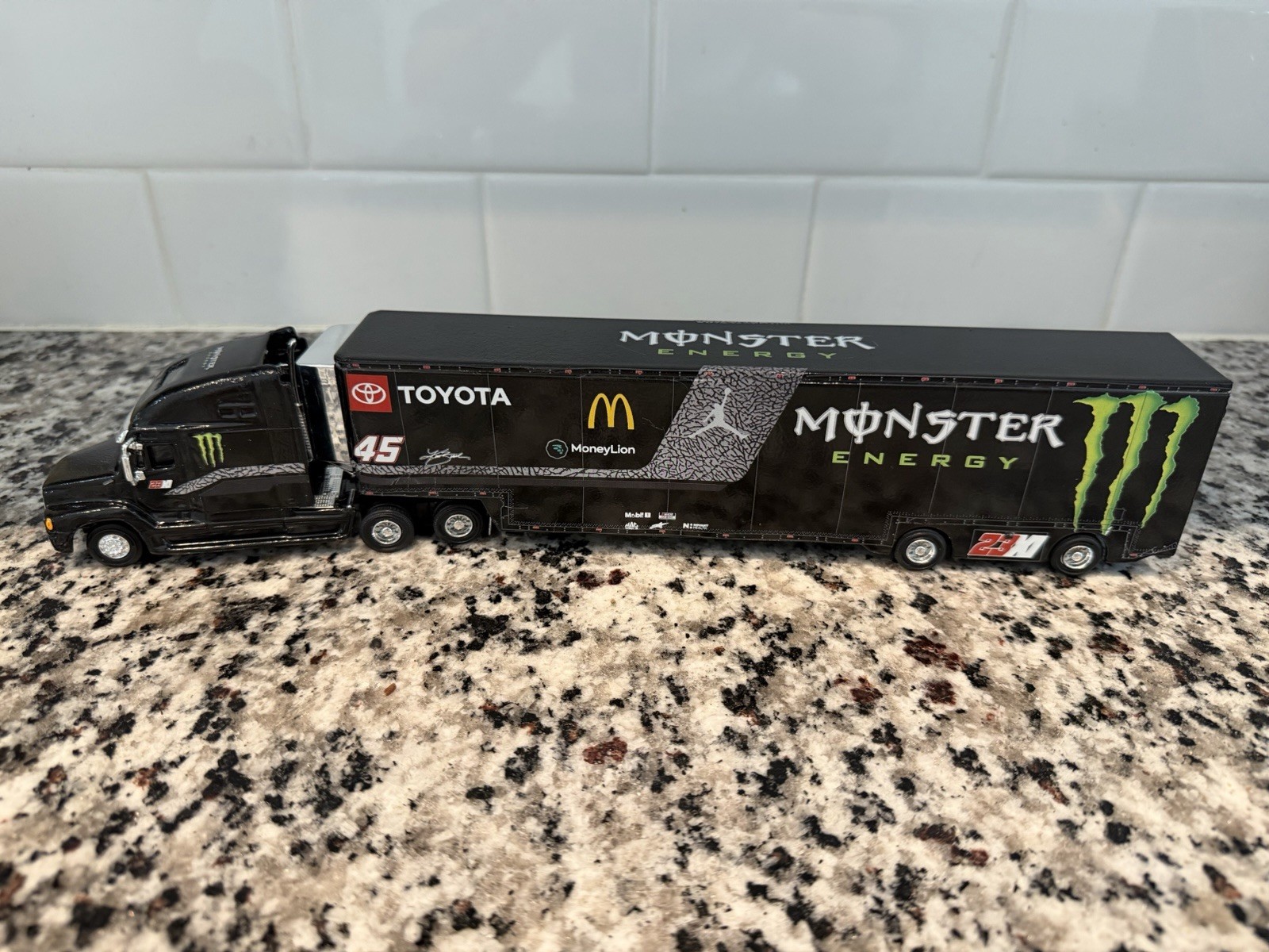 2022 #45 Kurt Busch Jordan/Monster Custom 1/64 Diecast Nascar Hauler