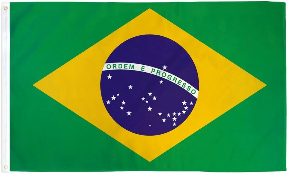 Brazil 2x3ft Poly Flag International Brazilian Brazil Country National Flag