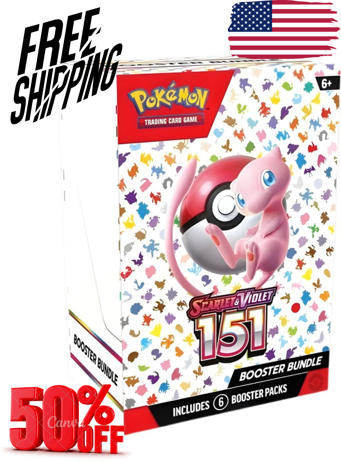Pokémon TCG Scarlet & Violet 151 Booster Bundle Sealed Pokémon Trading Cards
