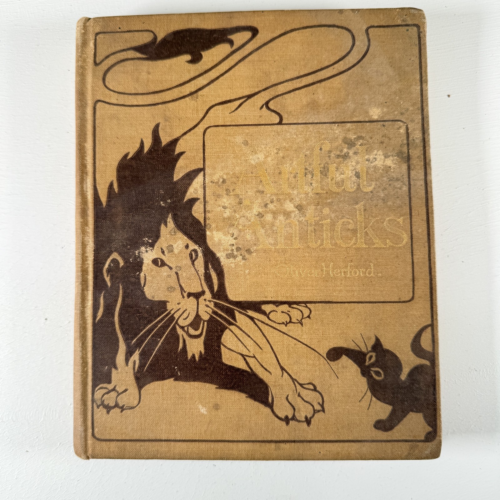 Animal Antics Louis Wain Antique Children\'s Illustrated Book 1897