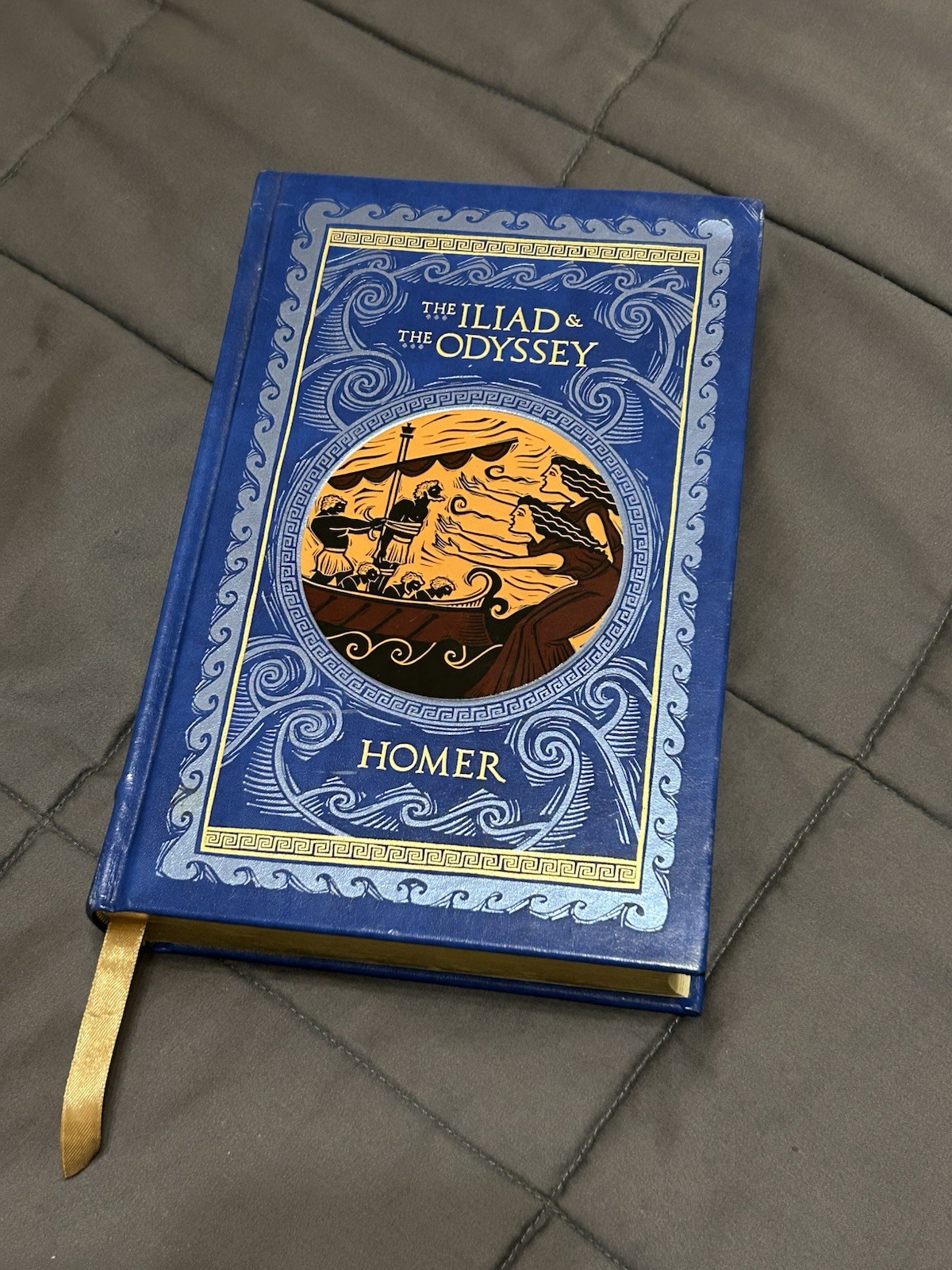 The Iliad and the Odyssey by Homer - Barnes and Noble Bonded Leather 2008 HC The Iliad and the Odyssey by Homer - Barnes and Noble Bonded Leather 2008 HC