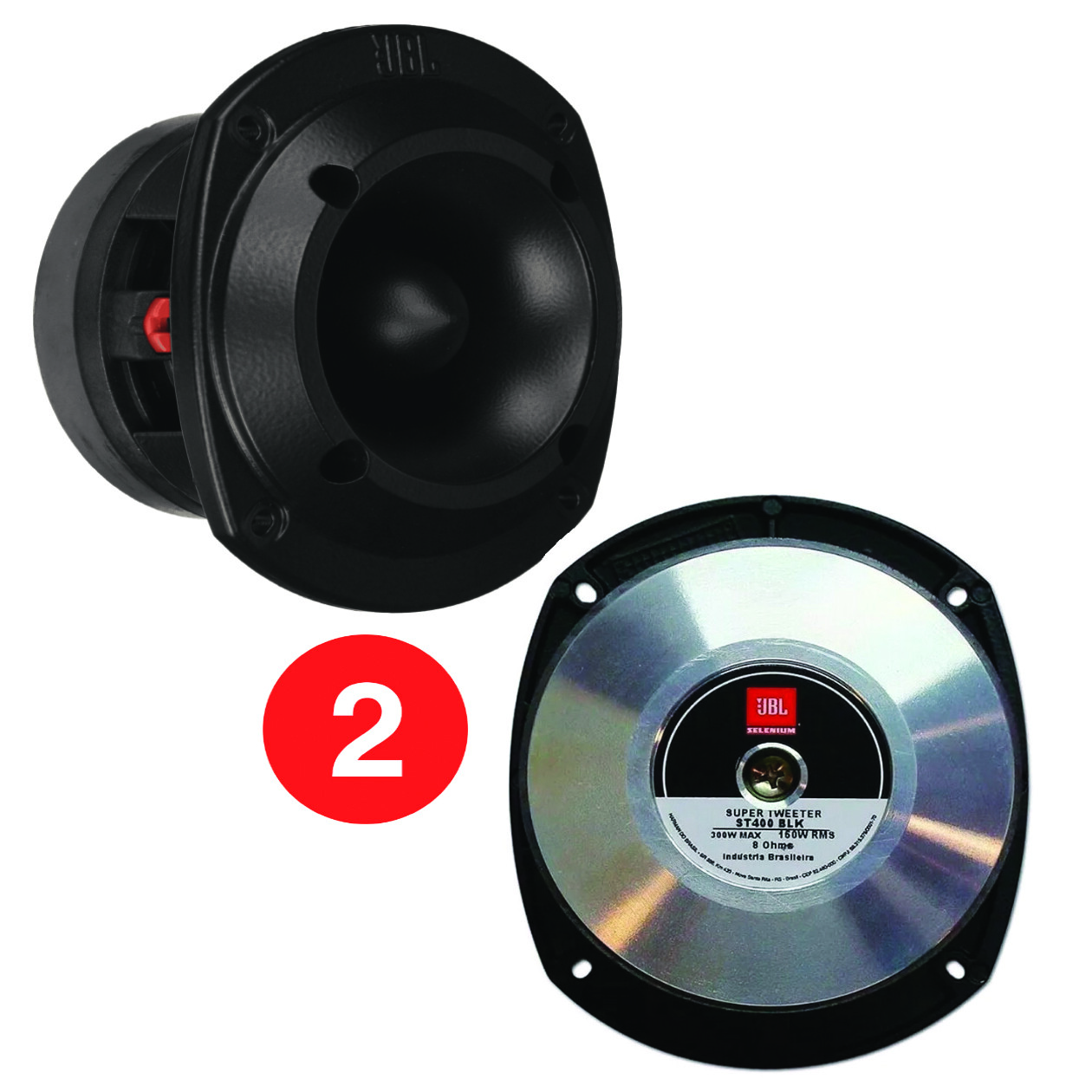 2x JBL Selenium ST400 BLK Phenolic Super Tweeter Extremely High Sensitivity 300W 2x JBL Selenium ST400 BLK Phenolic Super Tweeter Extremely High Sensitivity 300W