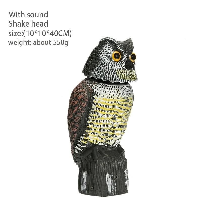 Owl Decoy Statue Protect Garden Yard Scare Birds Away Pigeon Scarecrow Repellent
