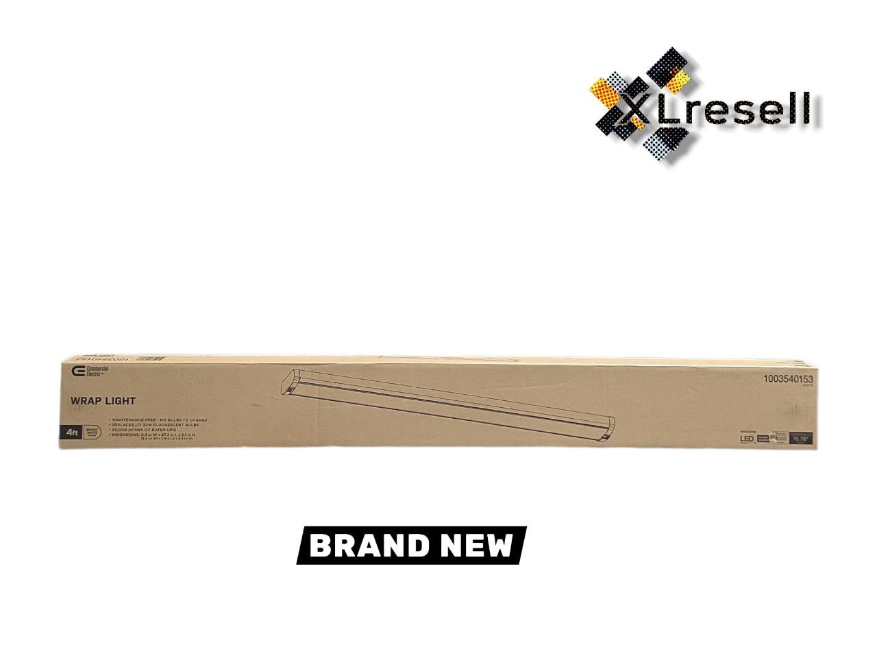 Commercial Electric 48 in. 4,000-Lumen White Integrated LED Wraparound Commercial Electric 48 in. 4,000-Lumen White Integrated LED Wraparound