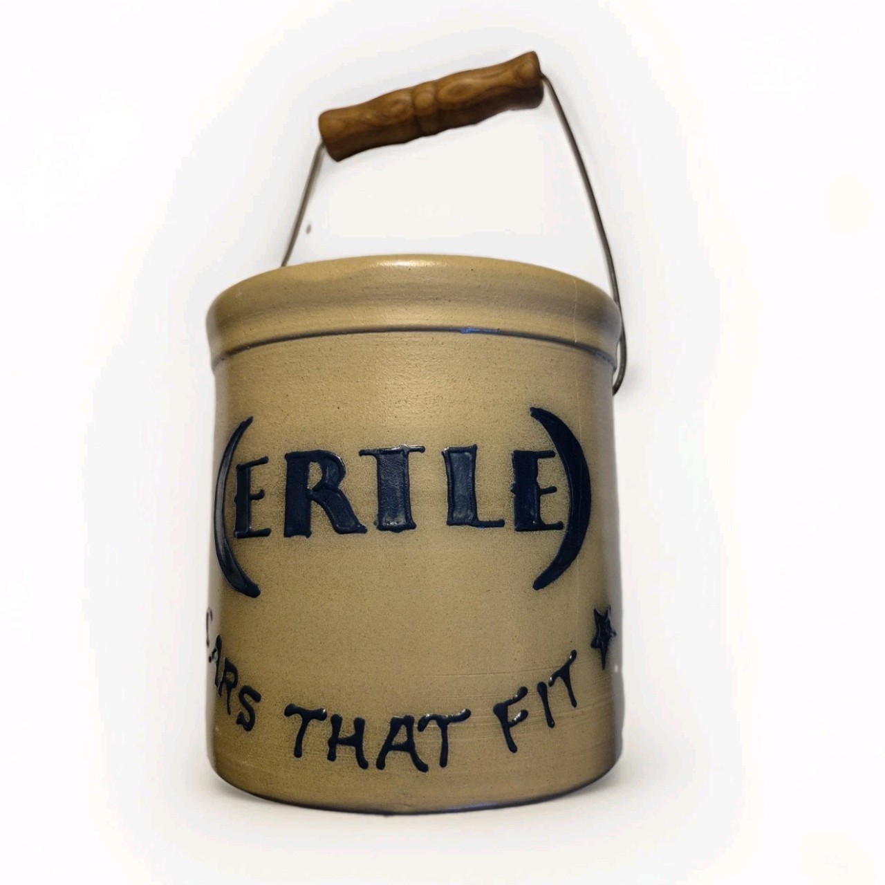 2004 Ertl Auto Sales Service Stroudsburg, PA Advertising Stoneware Crock w/Bail 2004 Ertl Auto Sales Service Stroudsburg, PA Advertising Stoneware Crock w/Bail