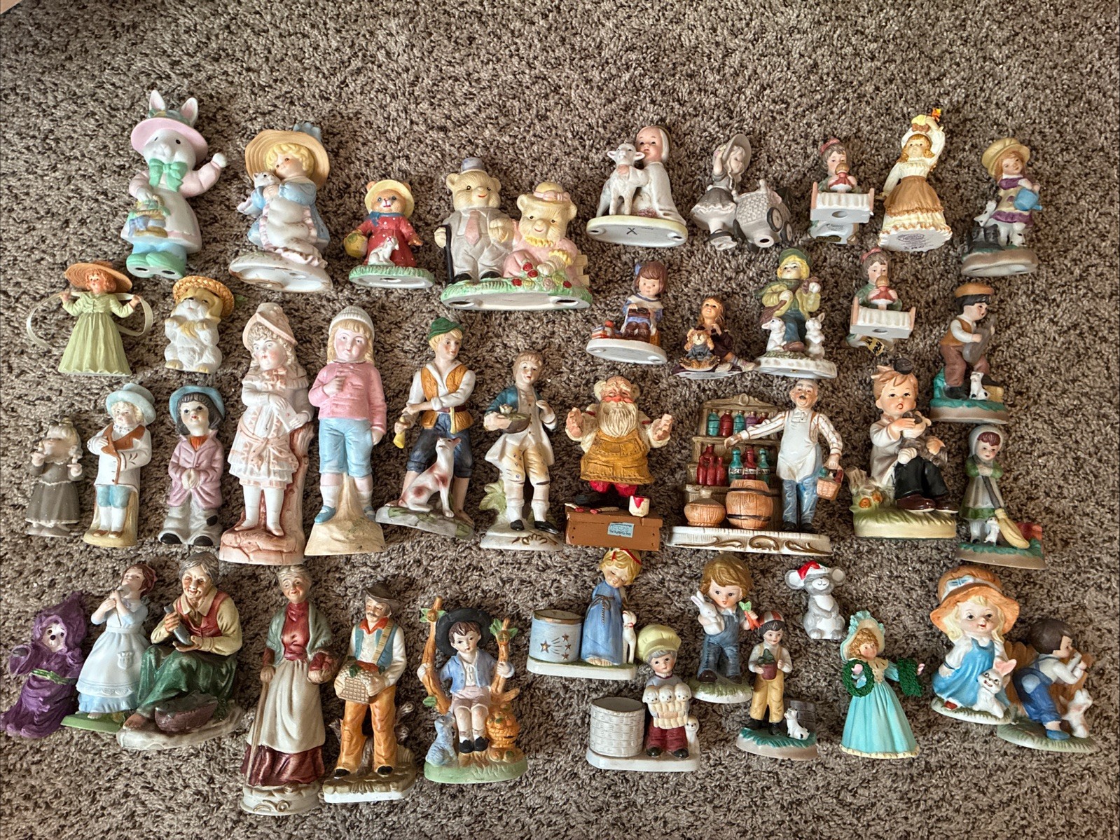 HOMCO Avon Hallmark Bahner Hamilton Boyds  PORCELAIN Figurine Lot Of 41 Vintage