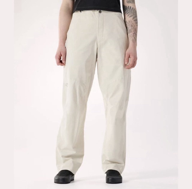 Arc\'teryx Clarkia Cotton Wide Leg Pant Women\'s Size 14 - Sea Salt Authentic P4