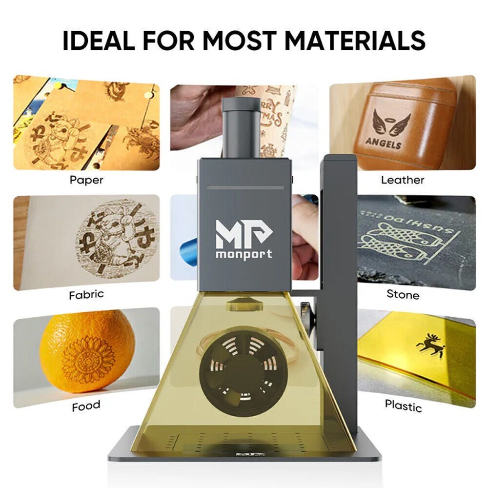Monport 6W Diode Portable Handheld Laser Marking Machine Lightweight Engraver US