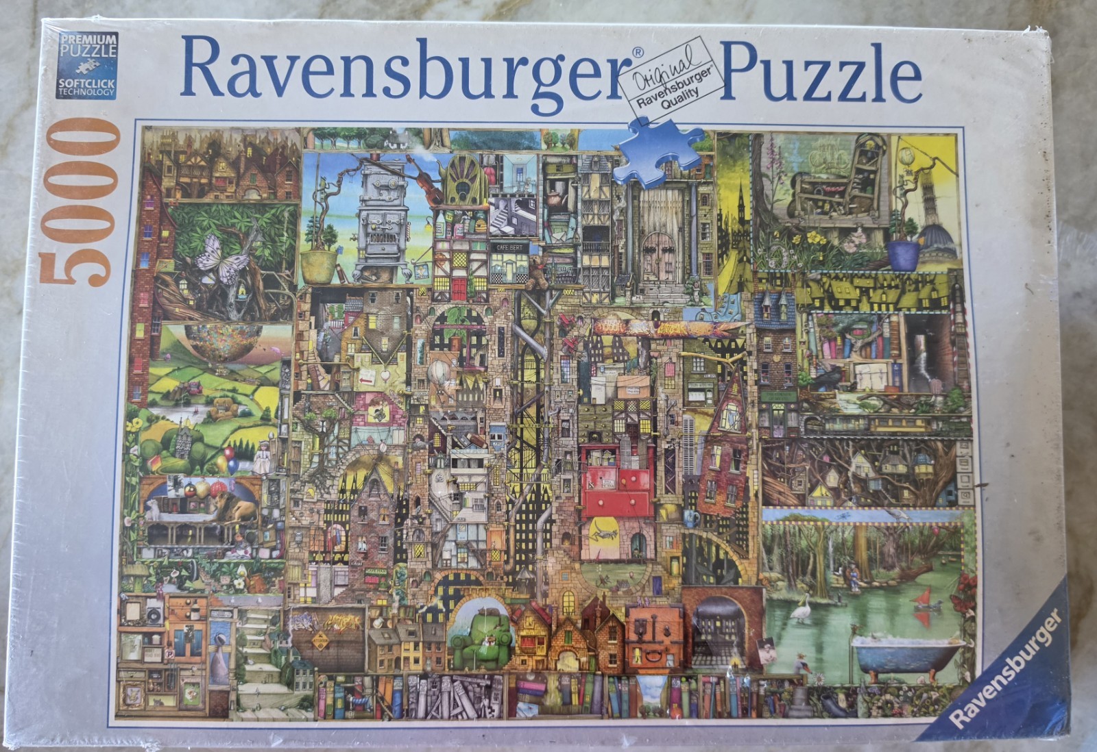 Ravensburger BIZARRE TOWN 5000 Piece Puzzle NEW Colin Thompson 2014 No 174300