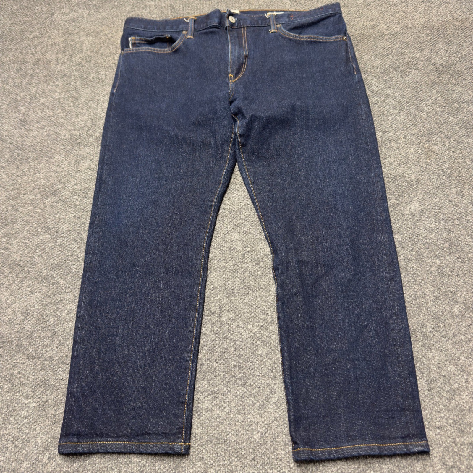 Kato Hiroshi Kato Pen Slim Jeans Men 38x26 Indigo Raw Selvedge Stretch USA