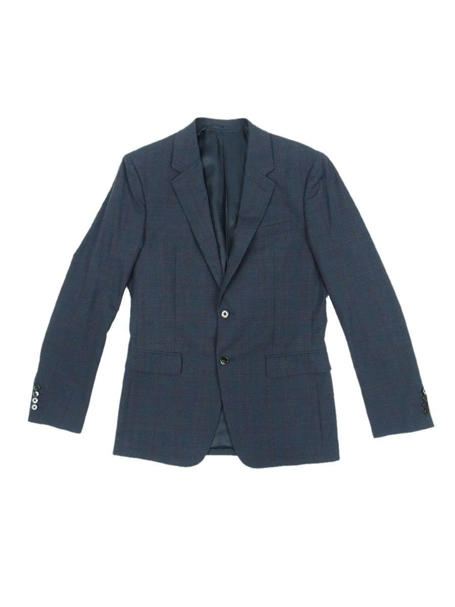 Theory Men\'s Chambers Plaid Slim Fit Suit Jacket (44R, Eclipse) Theory Men\'s Chambers Plaid Slim Fit Suit Jacket (44R, Eclipse)