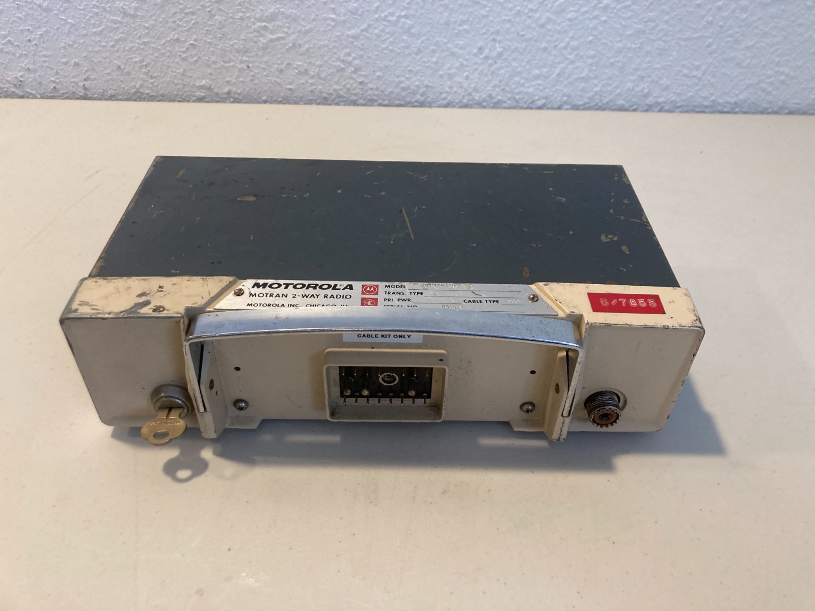Vintage Motorola Motran 2-Way Mobile Car Radio Transceiver Model X03MNN-1100A