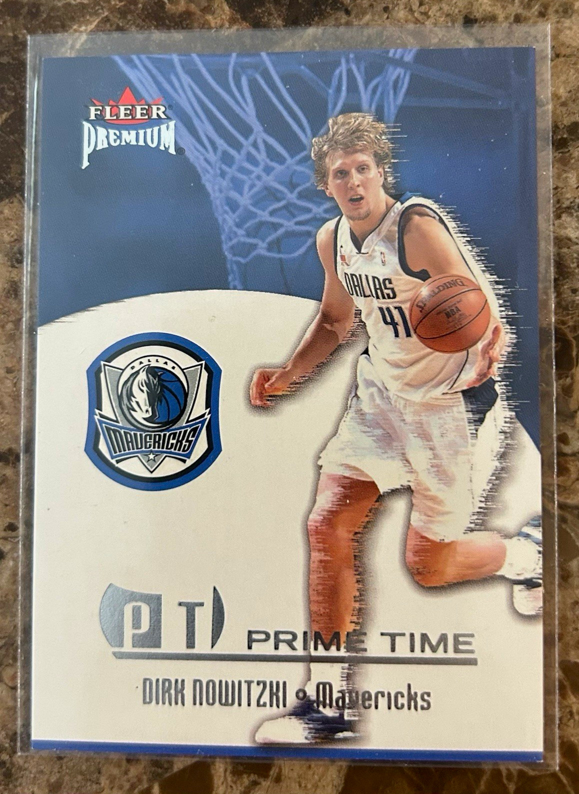 Fleer 2002-03 Fleer Premium Prime Time Dirk Nowitzki PT1 #/1500 Mavericks Fleer 2002-03 Fleer Premium Prime Time Dirk Nowitzki PT1 #/1500 Mavericks