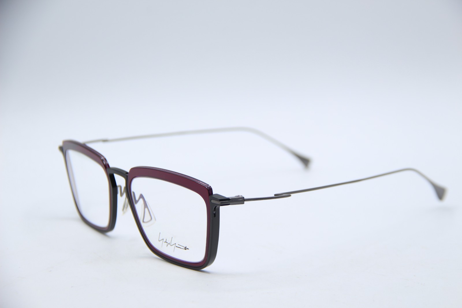 NEW YOHJI YAMAMOTO YY1040 702 PURPLE BLACK GRAY AUTHENTIC EYEGLASSES 53-19